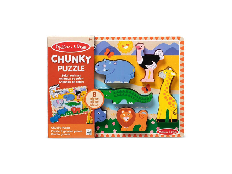 Melissa & Doug Chunky Puzzle Safari Animals