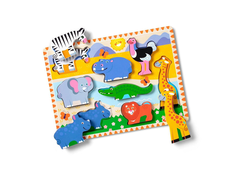 Melissa & Doug Chunky Puzzle Safari Animals
