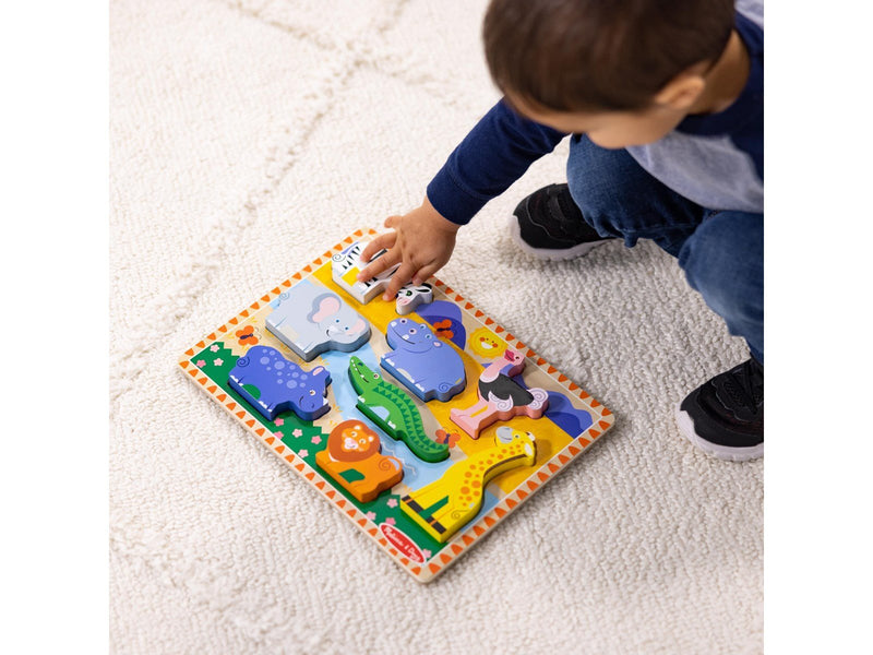 Melissa & Doug Chunky Puzzle Safari Animals