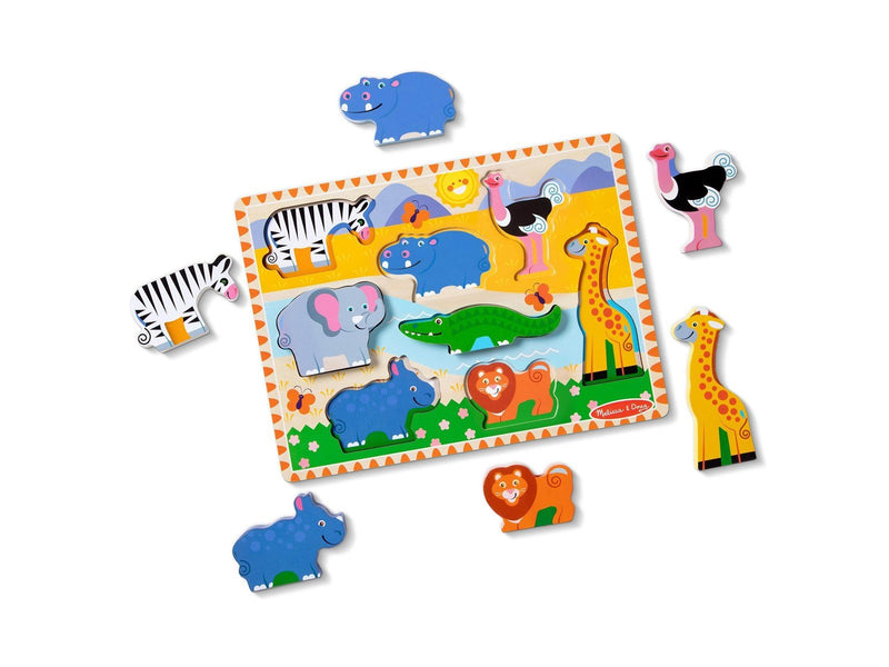 Melissa & Doug Chunky Puzzle Safari Animals