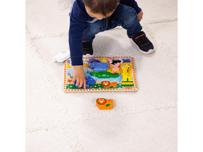 Melissa & Doug Chunky Puzzle Safari Animals