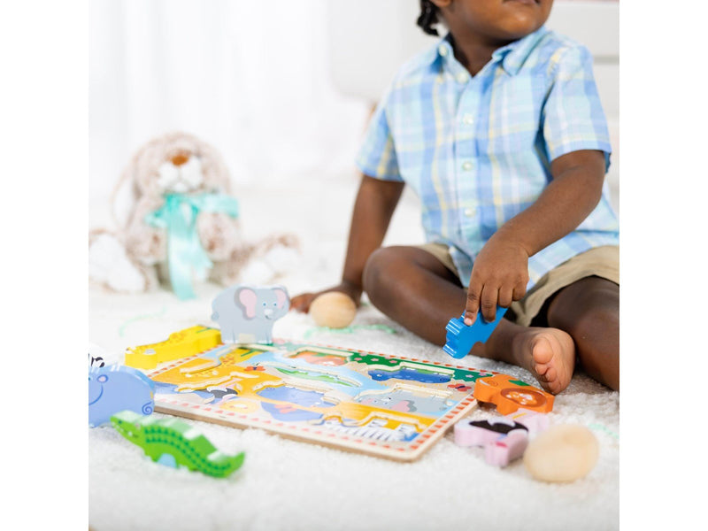 Melissa & Doug Chunky Puzzle Safari Animals
