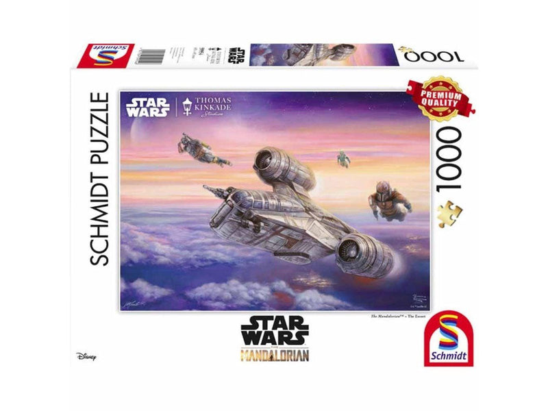 Schmidt Puzzle - Thomas Kinkade: Star Wars - The Mandalorian - The Escort (1000 Pieces) Boden