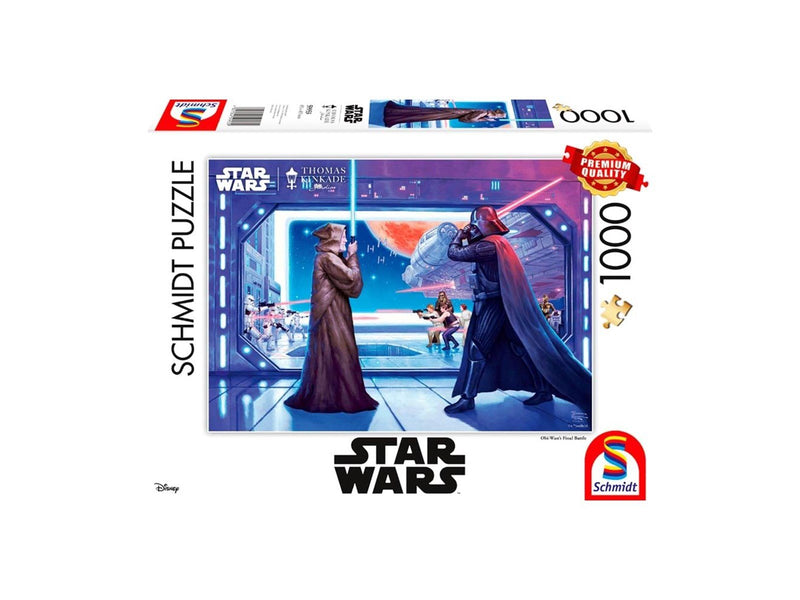 Schmidt Puzzle - Thomas Kinkade: Star Wars - Obi Wans Final Battle (1000 Pieces) Boden