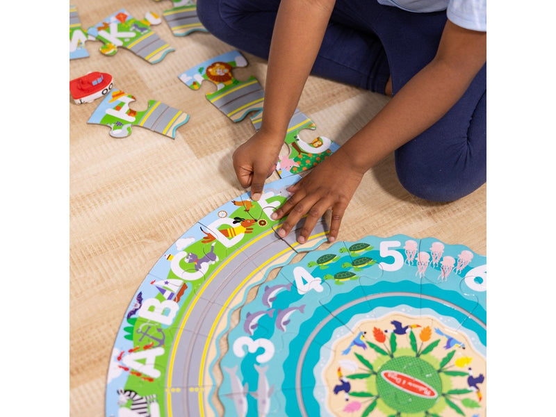 Melissa & Doug Puzzle - Round the Shore Tracks 48 pcs Boden
