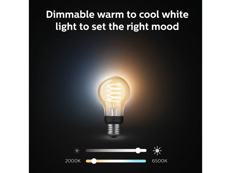 Philips Hue White Ambiance Filament A60 E27 Standard - 3-Pack