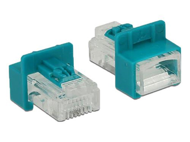 DeLOCK RJ45 Secure Clip With Plug Set 6 Pieces