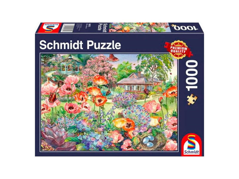 Schmidt Puzzle - Blooming garden (1000 pieces) Boden