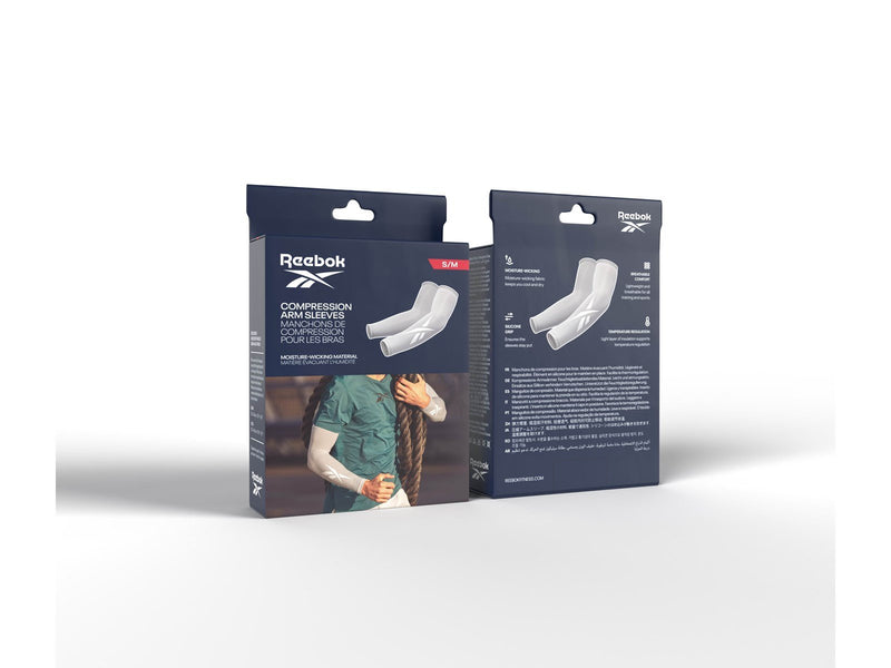 Reebok Compression Arm Sleeves - Grey - S/M
