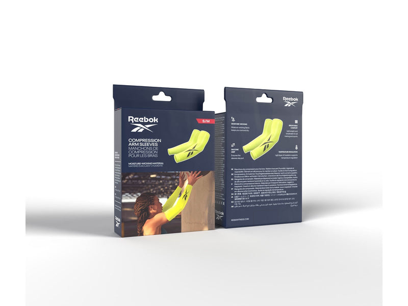 Reebok Compression Arm Sleeves - Yellow - S/M