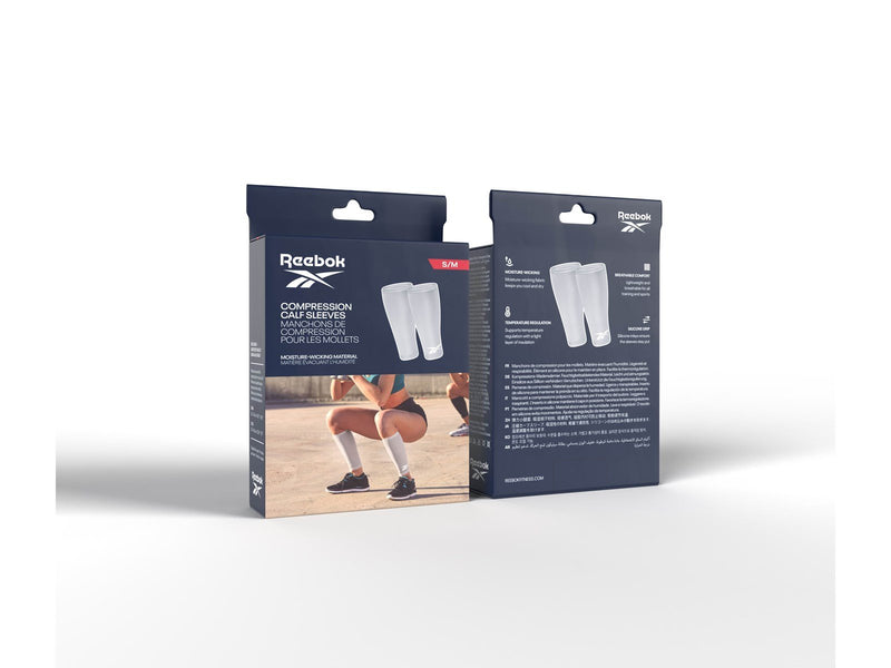 Reebok Compression Calf Sleeves - Grey - S/M