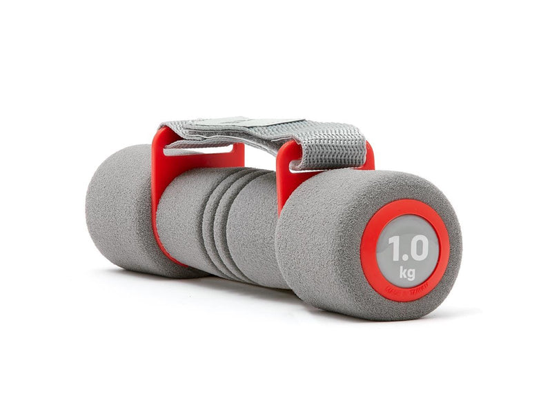 Reebok Softgrip Dumbbells - 1.0Kg Red & Grey