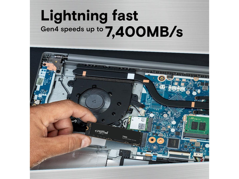 Crucial T500 SSD - 4TB - Ohne Kühlkörper - M.2 2280 - PCIe 4.0