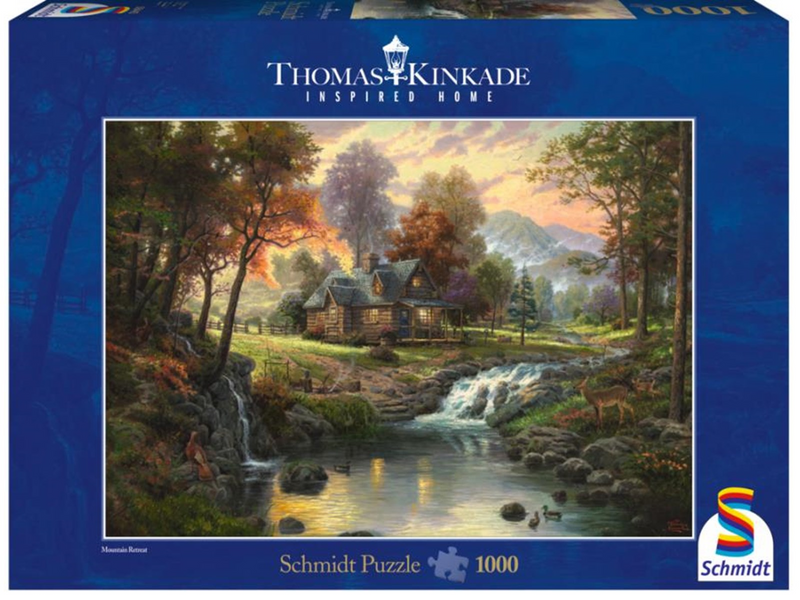 Schmidt Puzzle - Thomas Kinkade: Mountain Retreat (1000 pieces) Boden