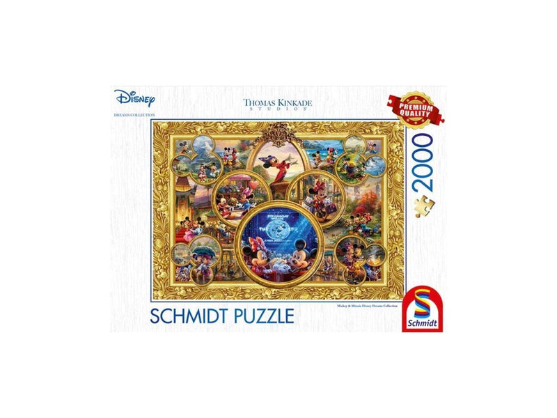 Schmidt Puzzle - Thomas Kinkade: Mickey & Minnie Dreams Collection (2000 pieces) Boden