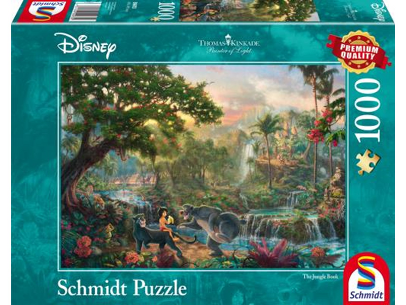 Schmidt Puzzle - Thomas Kinkade: Disney - The Jungle Book (1000 pieces) Boden