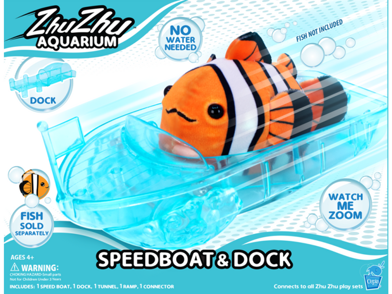 ZhuZhuPets Fish Boat/Dock