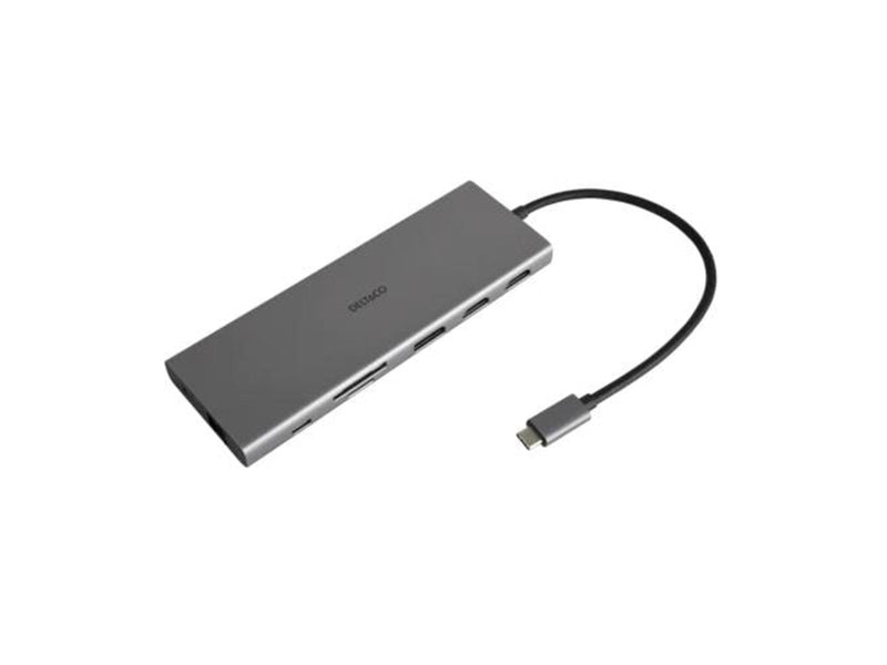 Deltaco 12-in-1 USB-C Docking Station