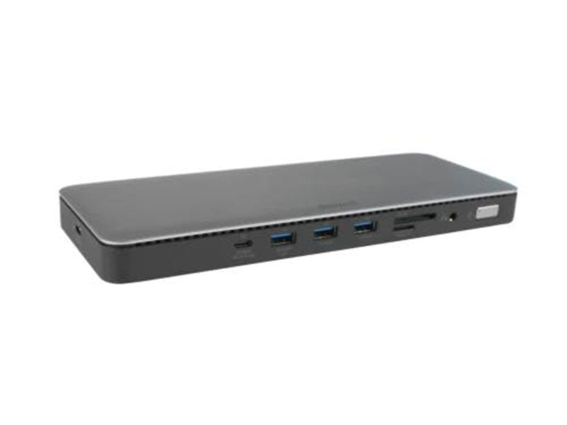 Deltaco USB-C dock triple 2x HDMI/DP USB-C/USB-A/RJ45/S