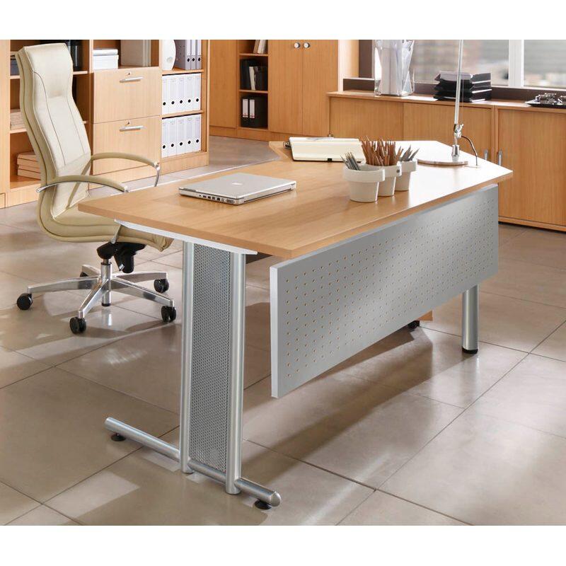HAMMERBACHER Prokura Seitenblenden silber 12,5 x 61,5 cm