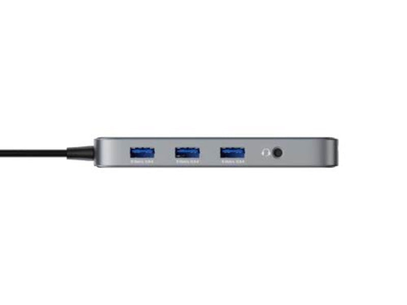 Deltaco Transparent USB-C Docking Station Dual 2x HDMI