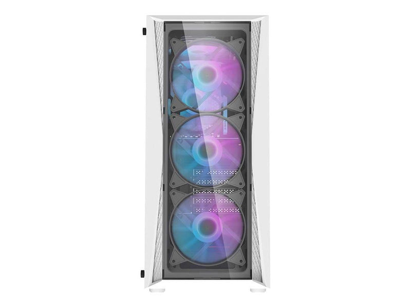 Darkflash DK352 Plus computer case + 4 fans (black and white) - Gehäuse
