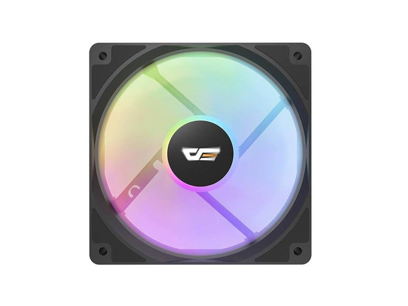 Darkflash Computer Fan CL12 LED (120x120) - Gehäuselüfter - 120mm - Schwarz - 26 dBA