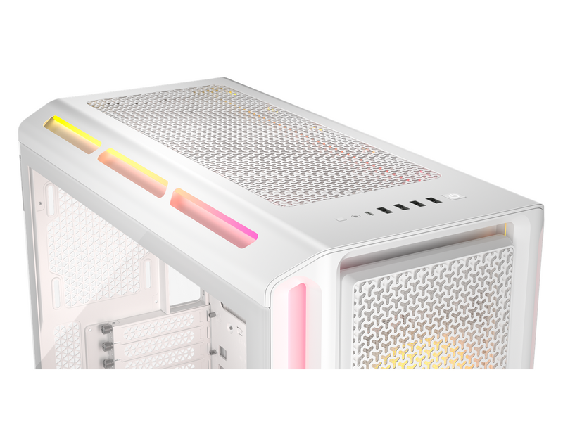 Corsair iCUE LINK 5000T LX RGB White - Gehäuse - Miditower - Weiß