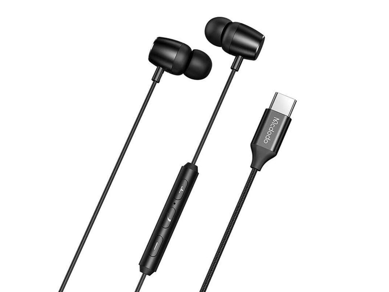 Mcdodo HP-1050 in-ear wired headphones USB-C (black)
