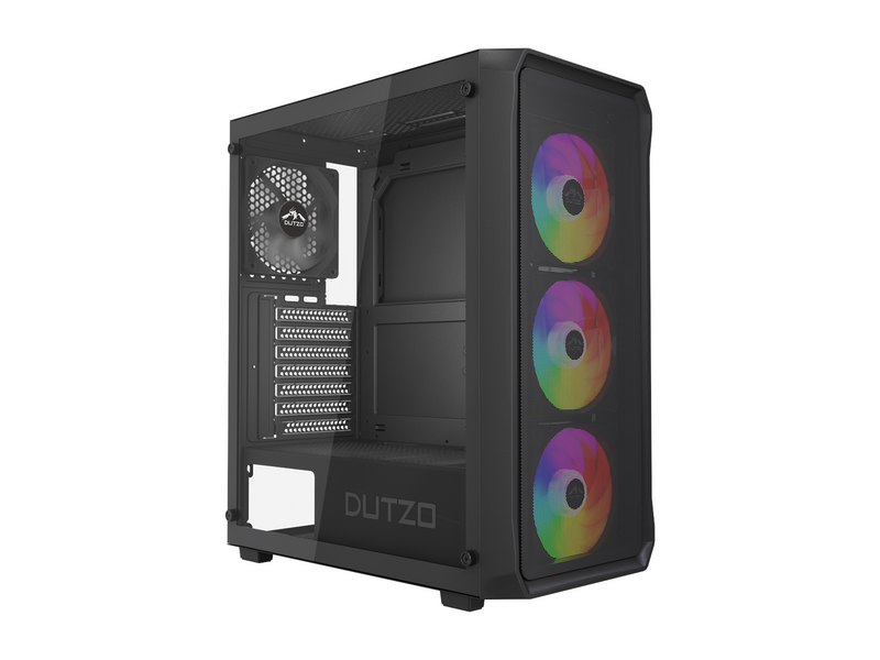 DUTZO C321 Mesh TG ARGB - Gehäuse - Miditower - Schwarz