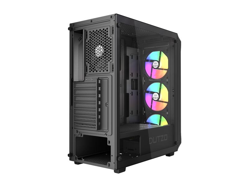DUTZO C321 Mesh TG ARGB - Gehäuse - Miditower - Schwarz