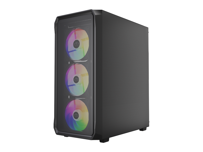 DUTZO C321 Mesh TG ARGB - Gehäuse - Miditower - Schwarz