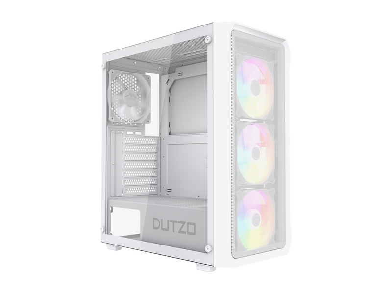 DUTZO C321 Mesh TG ARGB - Gehäuse - Miditower - Weiß