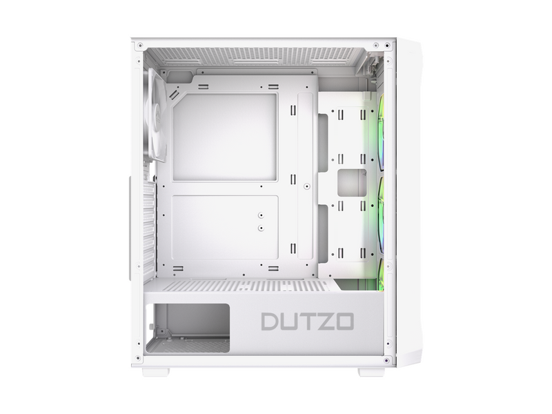DUTZO C321 Mesh TG ARGB - Gehäuse - Miditower - Weiß