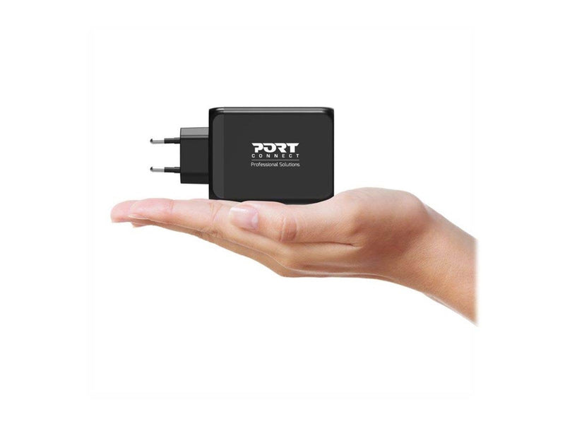 PORT Designs PORT Connect power adapter - GaN technology - 3 x USB-C USB Type A - 120 Watt