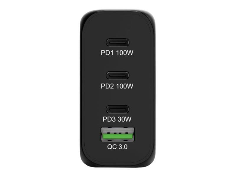 PORT Designs PORT Connect power adapter - GaN technology - 3 x USB-C USB Type A - 120 Watt