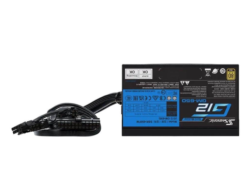 Seasonic G12 GM-650 Netzteile - 650 Watt - 120 mm - ATX - 80 Plus Gold zertifiziert