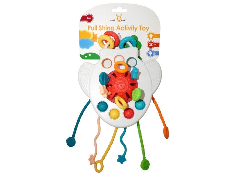 Happy Baby Pull String Activity Toy with strings