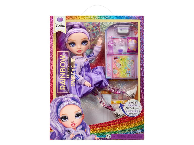 Rainbow High Sparkle & Shine Fashion Dolls- VIOLA (purple)