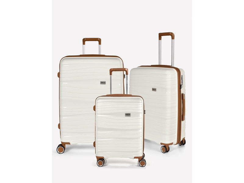 RW Travel Travel Alfrida Collection 3-set Suitcase White