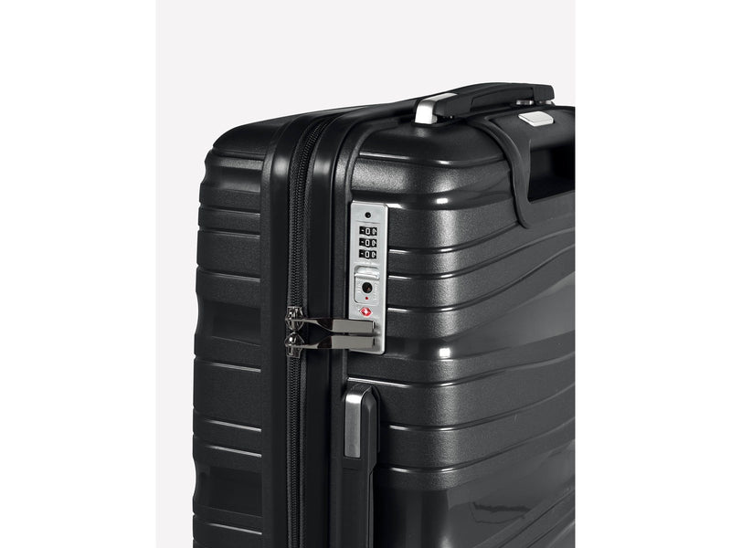 RW Travel Travel Alfrida Collection 3-set Suitcase Black