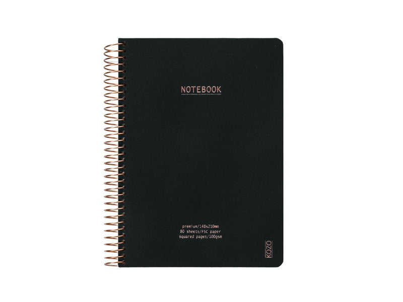 KOZO Squared Notebook A5 Premium Black