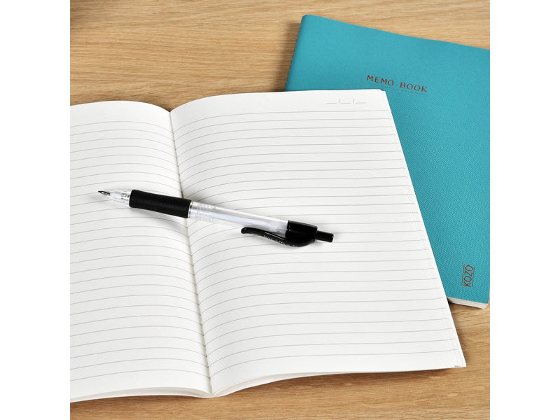 KOZO Memo Book A5 3 Pack Coffee Bric Steel Blue