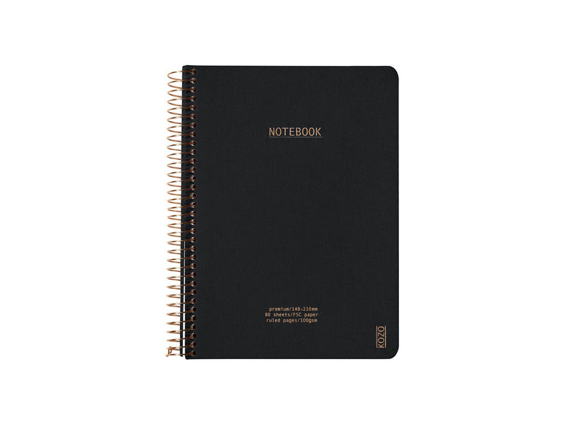 KOZO Notebook A5 Premium Black