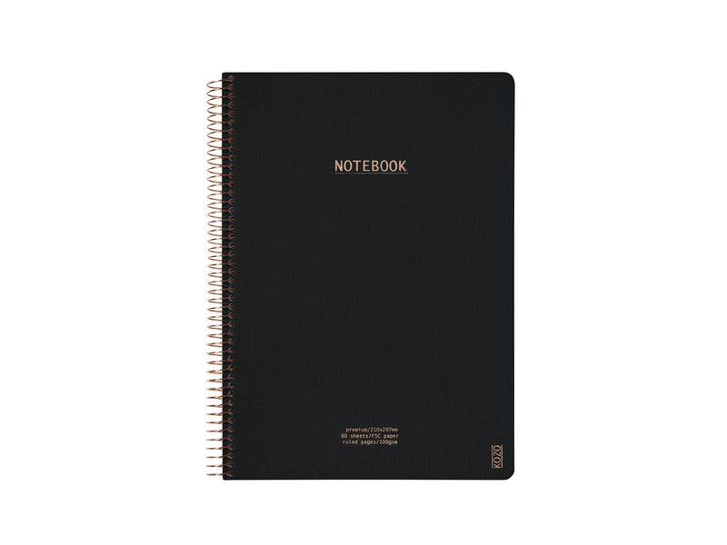 KOZO Notebook A4 Premium Black