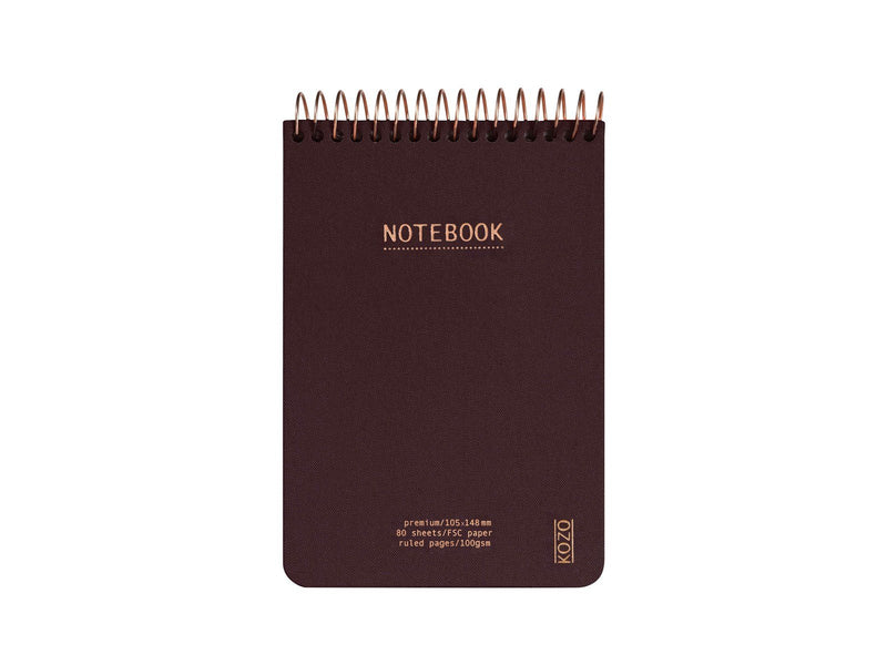 KOZO Notebook A6 Premium Coffee