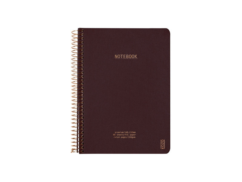 KOZO Notebook A5 Premium Coffee