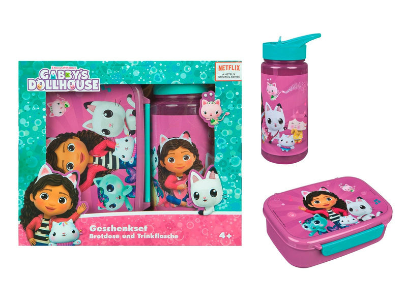 Gabby's Dollhouse Lunch box & bottle set