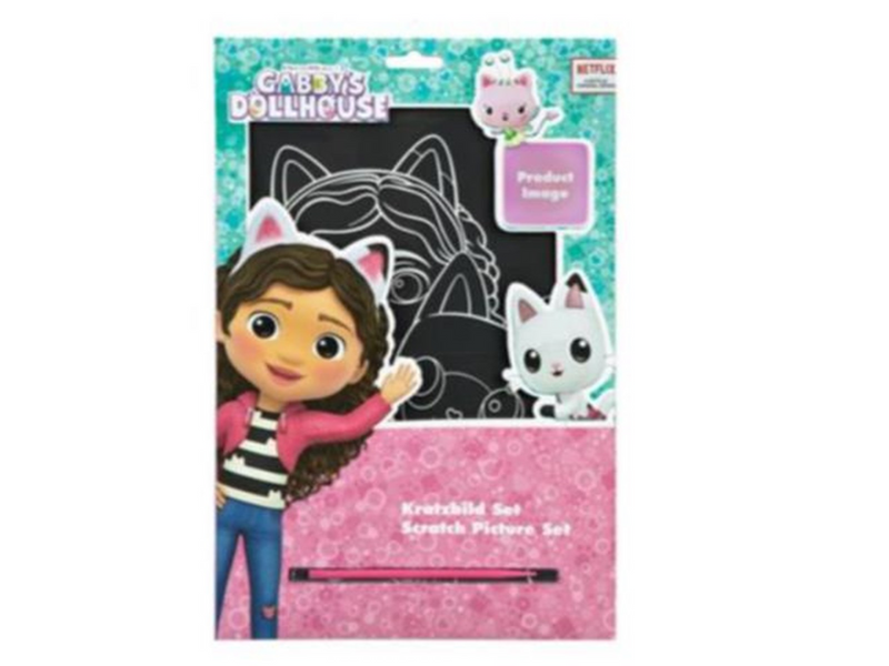 Gabby's Dollhouse Scratch Art Set