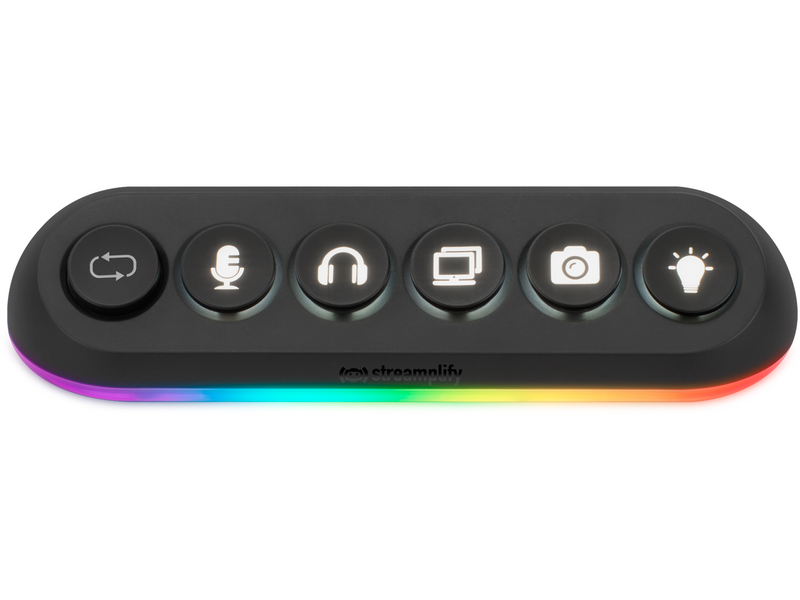 Streamplify HUB DECK 5 Slot RGB 12V USB-Hubs - USB 3.0 - 5 - Schwarz